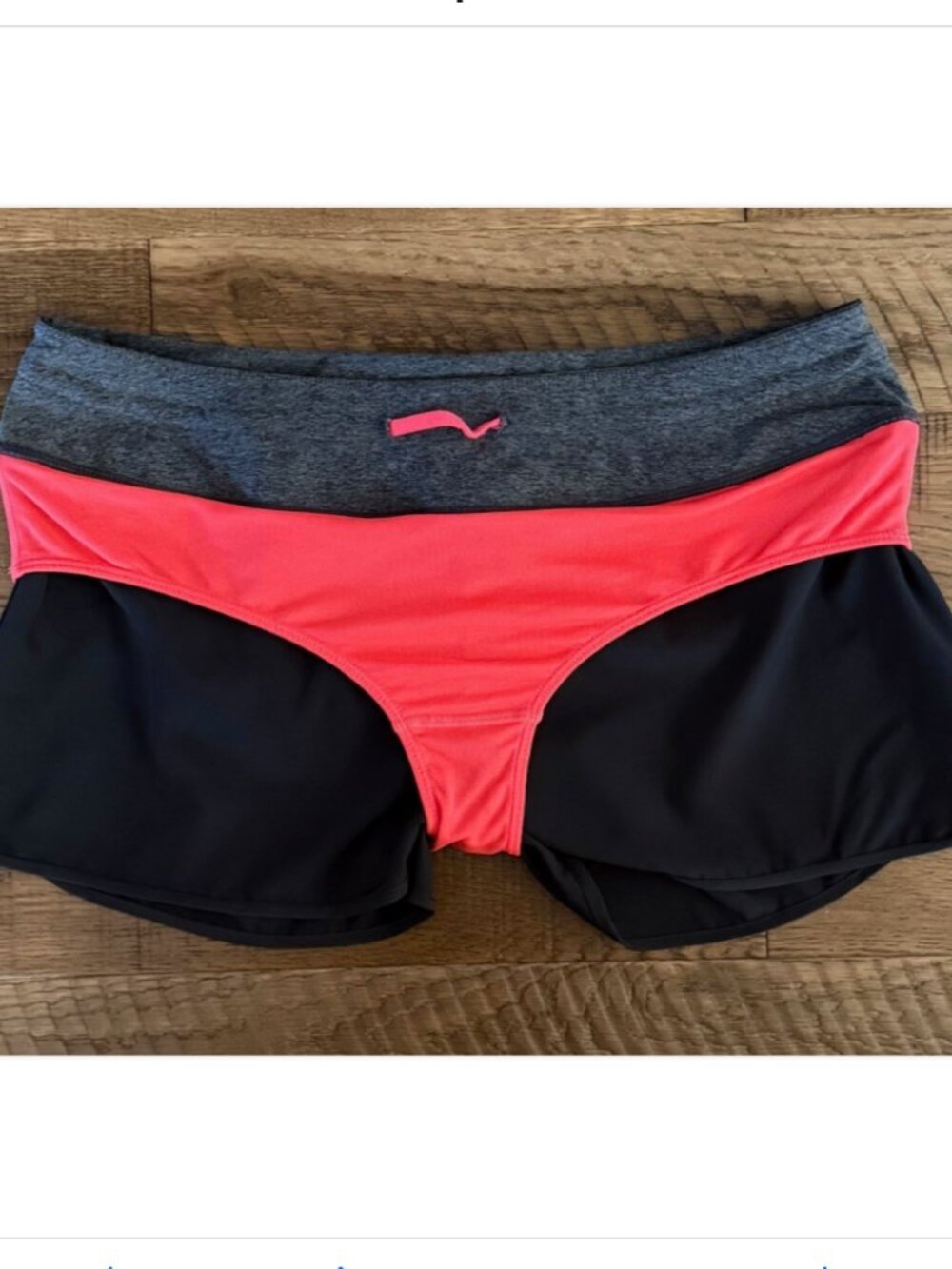 MPG Women's Black Athletic Shorts Running Gym Training Lined Zipper Pocket EUC - Picture 8 of 9